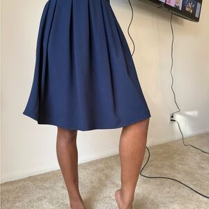 Vintage 20s Navy Blue Women's Skirt